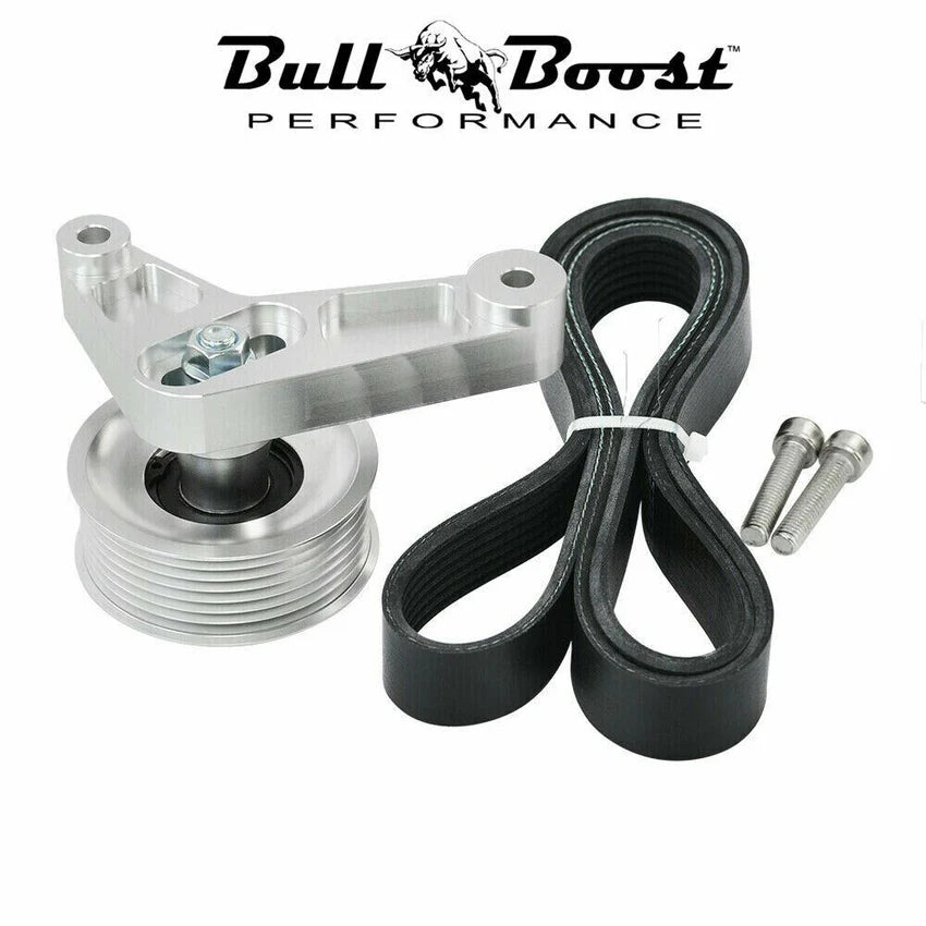 Bull Boost Performance - K Series Swap Adjustable EP3 Idler Pulley Belt Kit For Civic Integra Honda Tuned K20