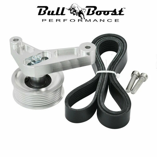 Bull Boost Performance - K Series Swap Adjustable EP3 Idler Pulley Belt Kit For Civic Integra Honda Tuned K20