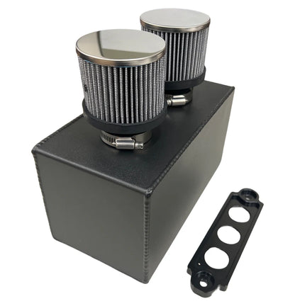 Bull Boost Performance - Pro Series Oil Catch Can For Honda Civic Acura Integra 4 Port -10AN With Hoses