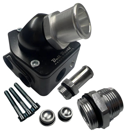 Bull Boost Performance - K20 K24 K Series Direct Water Pump Mount V2 Swivel Neck Thermostat Housing 16AN