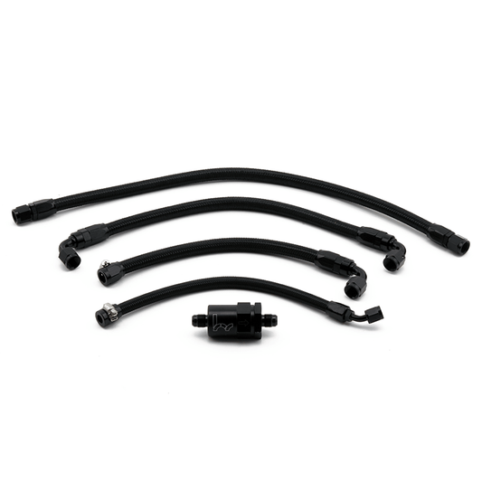 Hybrid Racing Tucked Fuel Lines - EG/EK, DC2 K-Swap