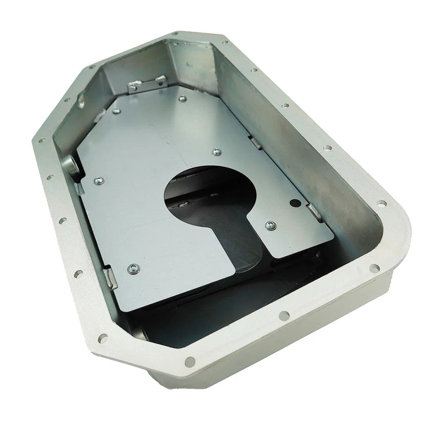 Bull Boost Performance - Notched Baffled Turbo Oil Pan -10AN K-Swap K20 K24 Honda Acura EK EG RSX Civic Si