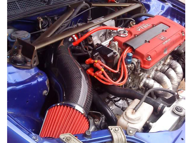 CIVIC CARBON POWER CHAMBER INTAKE FOR EG EK EJ DC2 - M2-CF0501H01