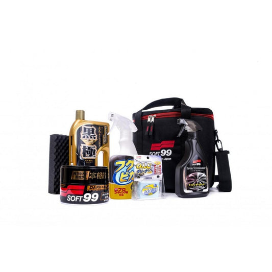 Soft99 Basic Detailing Kit & Bag - Dark Colours